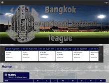 Tablet Screenshot of bangkoksoftball.com